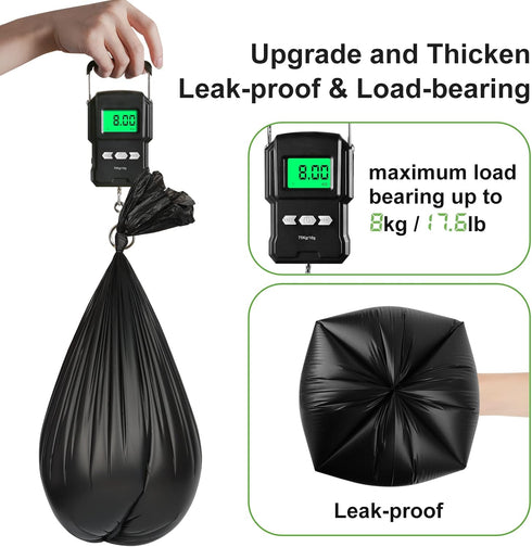 80 5-8 5-8 Portable Toilet Bags, Camping Toilet Bags, Gallon Compostable Bags, Biodegradable Toilet Bags for Gallon