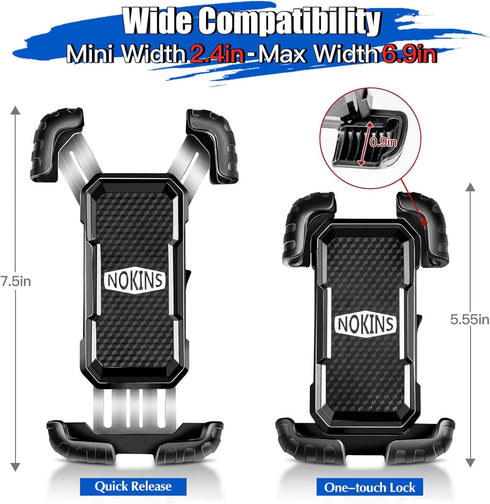 NOKINS Golf Cart Magnetic Phone Holder for EZGO/Club Car/Yamaha, Universal Mount for iPhone/Galaxy/Google Pixel