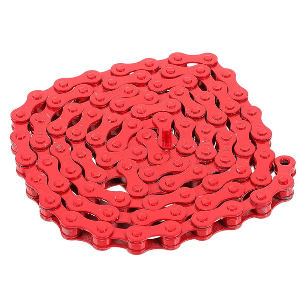 Toddmomy Red Bicycle Chain Accessories, Single Speed Bike Chain, Steel Road Vehicles
