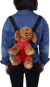 Pet Carrier Backpack, Fashionable Dog Tote Carrier with Five Holes, Front Chest Net Bag (Red S)