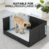 Seamless, Dog Litter Box with High Walls, Pee Pad Holder Foldable, No Assembly, Waterproof, Easy to Clean, Portable
