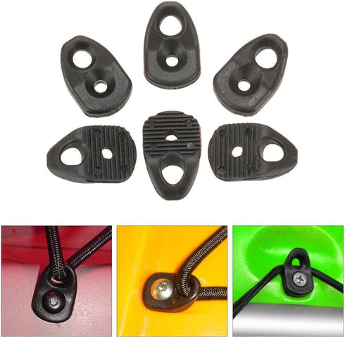 Lixada 6pcs Nylon Single Eyelet Tie Down Loop Safety Anchor Deck Fitting for Kayaking Canoeing Rafting