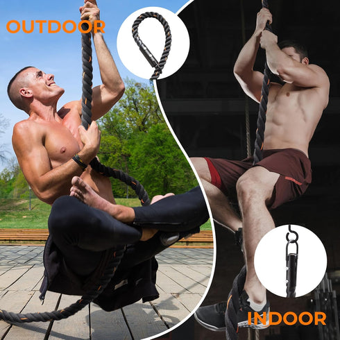 Glitenniy Climbing Rope Gym Climbing Rope for Fitness and Strength Training, Rock Climbing and Home Workouts Adult