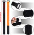 SANNIX Reusable Bike Wheel Stabilizer Straps, Adjustable Rack Strap with Durable Hook (Black and Orange)