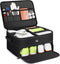 Odor-Absorbing 2-Layer Large Golf Trunk Organizer with Activated Carbon Fabric - Water-Resistant Golf Shoe Bag