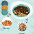 Gerrii 6 Pieces Shallow Cat Food Dish - Lightweight 6 Inch Wheat Straw Bowls for Small Cats