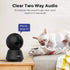 Hugolog 3K 5MP Indoor Pan/Tilt Security Camera with Auto-Focus,Ideal for Baby Monitor/Pet Camera/Home
