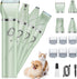 QREEYX Upgrade Dog Grooming Kit, Cordless Dog Paw Trimmer, 4 in 1