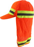 Trendy Apparel Shop High Visibility Reflective Ball Cap with Removable Mesh Flap