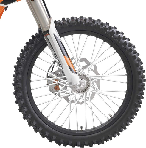 PSLER 72 PCS White Spoke Skins, Spoke Covers Trim Wrap Decoration Protector for Motorcycle Dirt Bike