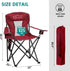 400lbs Outdoor Folding Camping Chair with Cup Holder, Storage Bag, Large Anti-Sink Feet, Capacity, Breathable Mesh