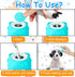 Ponpon 3PCS Dog Bath Brush with 4Pcs Dog Toothbrush, Adjustable Ring Handle Dog Shampoo Brush for Bathing