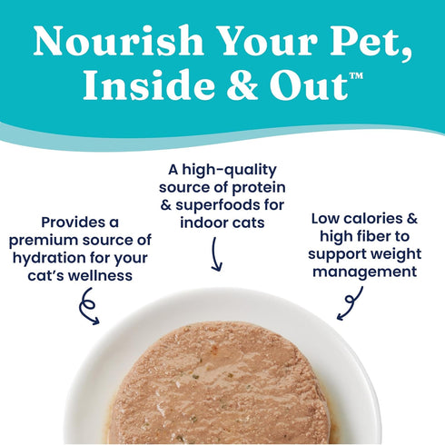 Solid Gold Wet Cat Food Pate Flavorful Feast 3 Count Sample Pack - Canned Cat Food Made w/Real Chicken for Indoor Cats - Grain Free Cat Wet Food for Sensitive Stomach & Healthy Living