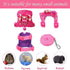 SATINIOR 2 Pieces Small Hamster Harness and Leash Set, Ferret Guinea Pig Clothes with Bowknot, Padded Vest, S, Blue,