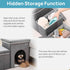 Foldable Pet Stairs for Beds & Sofas - Non-Slip Dog Steps with Storage for Small to Medium Dogs & Cats, 120 lbs Support