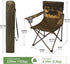2 Pack Camping Chairs with Animal Print,Folding Lawn Chair with Cup Holder & Carry Bag