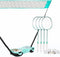 EasyGo Badminton Set, with Net, 4 Racket, 4 Birdies, Portable Storage Box,