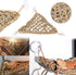 PINVNBY Hammock for Bearded Dragons, Reptile Habitat Lounger with Natural Seagrass Fibers, 4Pcs