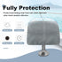 600D 18W 20D 14H inch, Explore Land Boat Folding Seat Cover - Waterproof Heavy Duty Boat Folding Chair Cover - x x Grey