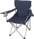 Generic Quad Folding Camp Chair with Cup Holder, Heavy Duty Portable Outdoor Chair, Dark Blue