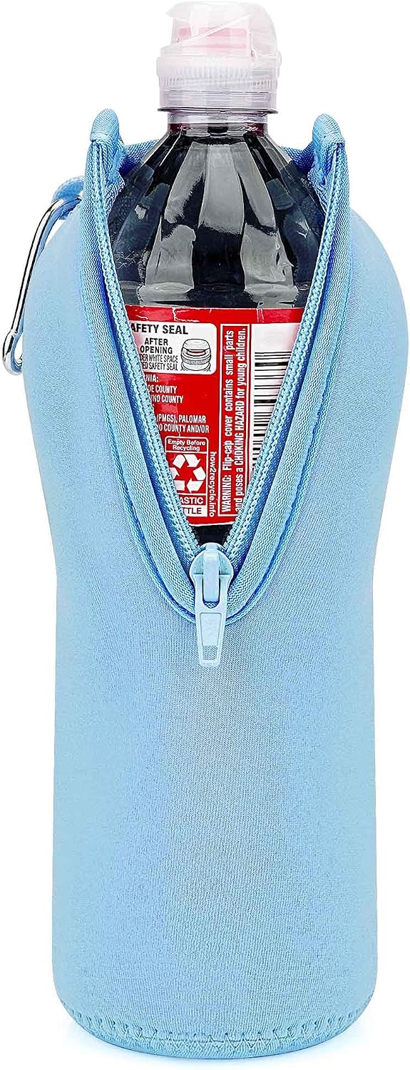 Linkidea Disposable Sport Cap Water Bottle Sleeve Compatible with 23.7 Fl Oz Arrowhead,