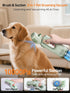 itutn Dog Vacuum For Shedding Grooming, Pet Grooming Vacuum For Dogs Cat, Vacuum Pet Hair Remover Tool with Slicker