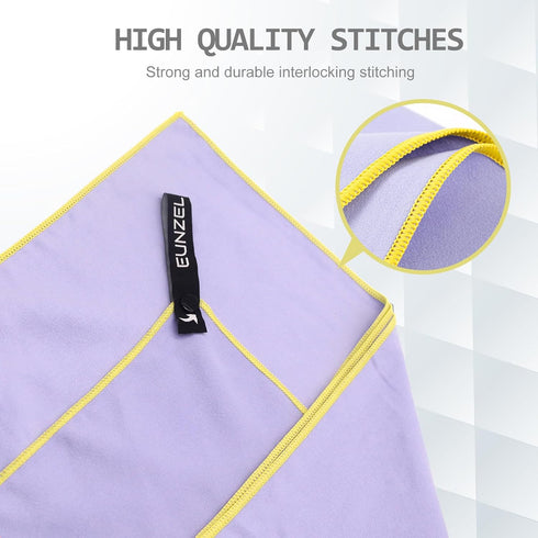 4 Set Backpacking Swimming(Four 3-Piece Sets, Quick Dry Camping Towel, Microfiber Travel Towel Super Absorbent Fast