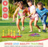 OBTANIM 12 Pcs Plastic Ring Toss Game for Kids, Outdoor Toss Rings, Random Colors