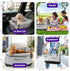 25 lbs BurgeonNest Dog Car Seat for Small Dogs up to - Washable Pet Booster Seat with Safety Leash & Storage Pockets