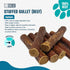 Big Lu Stuffed Gullet Dog Treats - Premium 100% Beef, All-Natural Chews, High Protein, 6-Inch Sticks (20 Sticks)