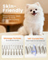 4-in-1 Vacuum Dog Brush for Shedding, Self-Cleaning Slicker & Undercoat Rake, Deshedding Grooming Tool, Anti-Static