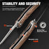 Pocket Folding Knife for Men D2 Steel Hunting Folding Knife with Wood Handle,Fishing Hiking Survival Knife, with Safety Liner Lock and Poket Clip by Cottonbell