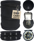 Golf Cart Cooler - Collapsible Pop Up Design for Carts, Fits in Baskets or on Fenders, Ideal Beer Cooler, Black