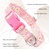 Purple Collar for Dogs, Floral Pattern Design Quick Release Buckle Soft Nylon Adjustable for XS Small Medium Large Dogs
