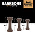 Pet Qwerks Flavorit Wood BarkBone, Fillable Dog Bone for Moderate Chewers, Mint Flavor, 6.75"