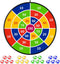TEMI 29" Large Dart Board for Kids, Boys Toys Dartboards with 20