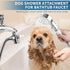 (5 Klleyna Filter Dog Shower-Attachment for Bathtub-Faucet - ON/OFF Shower Head Attaches to Tub Spout, Pet Wash Hose