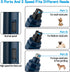 Casfuy Upgraded Dog Nail Grinder, Professional 2-Speed Electric Rechargeable Trimmer for Small Medium Large Dogs & Cats