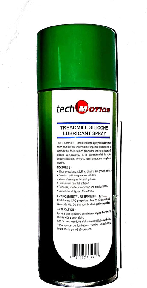 Techmotion 100% TM-01309 Treadmill Silicone Belt & Deck Lubricant Spray p/n