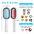 4 in 1 Pet Hair Removal Comb - Cat Dog Massage Brush with Gravity Water Tank for Shedding Fur (Long Hair, 2PCS)