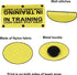 Service Dog Leash Sleeve - In Training Look Away Stay Away Dog Leash Wrap (Look Away Stay Away-YE Sleeve)