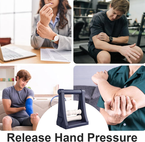 PebblePulse Elbow Forearm Massager Adjustable Pressure Forearm Massager for Tennis Relief, Self-Massage Roller