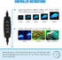 iKefe 15" White & Blue Submersible LED Aquarium Fish Tank Light with Timer/Dimmable Underwater Fish Tank Aquarium LED Lights Fixture for Saltwater Freshwater Fish, Plant Grow, Coral Reef Decorations by iKefe