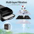 Upgraded Turtle Tank Filter, Adjustable Internal Aquarium Filters, Quiet Reptile Waterfall Filter for Shrimp Frog