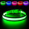 Flashseen LED Dog Collar, USB Rechargeable Light Up Safety Collar for Small, Medium, Large Dogs (Large, Neon Green)