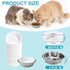 300PCS Disposable Cat Food Bowls & 2PCS Stainless Steel Cat Bowls - Pets Disposable Feeding Bowls Small Paper Cat Plates for Wet Food Disposable Bowls for Cat Dog Feeding Station