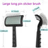 Large Slicker Brush for Dogs & Cats, Extra Long Pin Shedding Brush for Long Haired Pets, 25mm (1"), Black