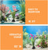 2pcs Beavorty Artificial Aquarium Plant Decorations, Realistic Plastic Fish Tank Flowers, Lavender Purple Aquatic