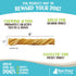 Raw Paws 5-Inch Beef Tripe Twists for Dogs - 5-Count, Odor-Free Crunchy Green Tripe Sticks Chews, Packed in USA