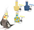 Bird Diaper Harness Flight Suit Clothes with 80 Inch Flying Leash Rope